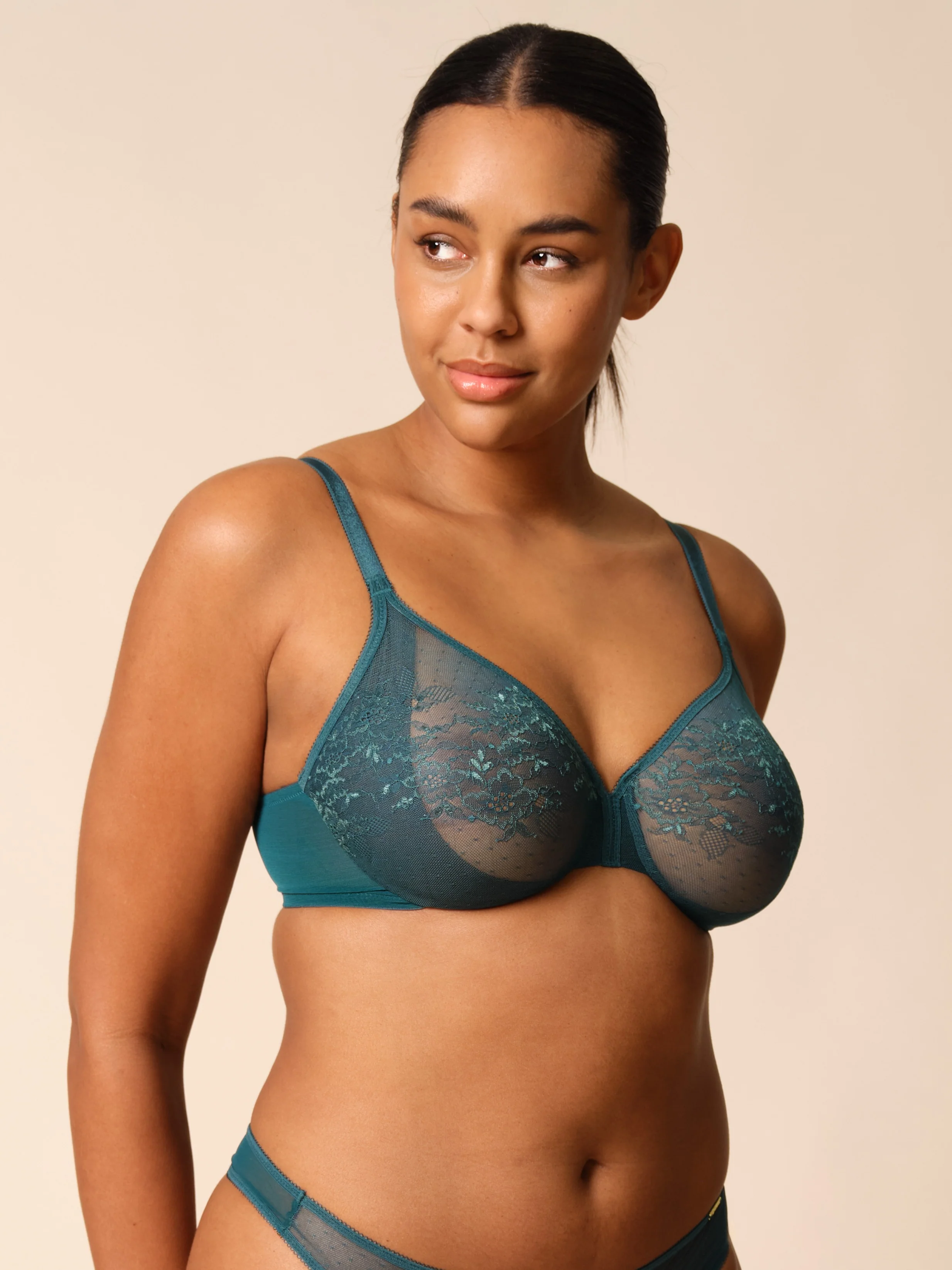 Glossies lace Dark green - Image 3