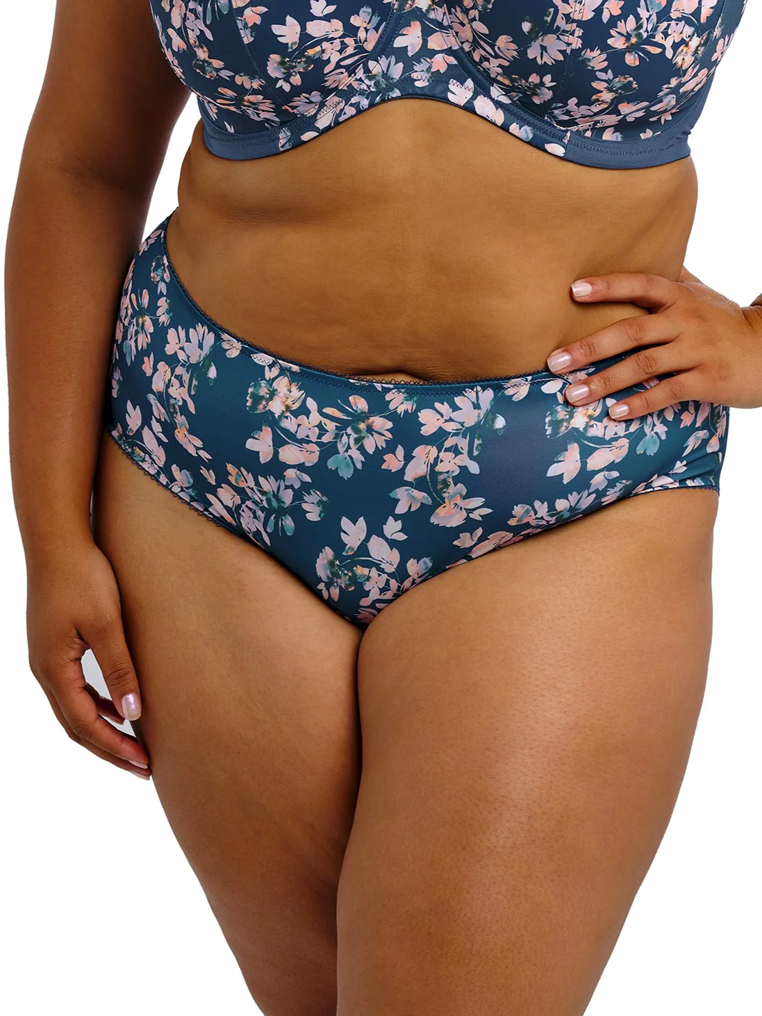 Kayla brief Teal Blossom