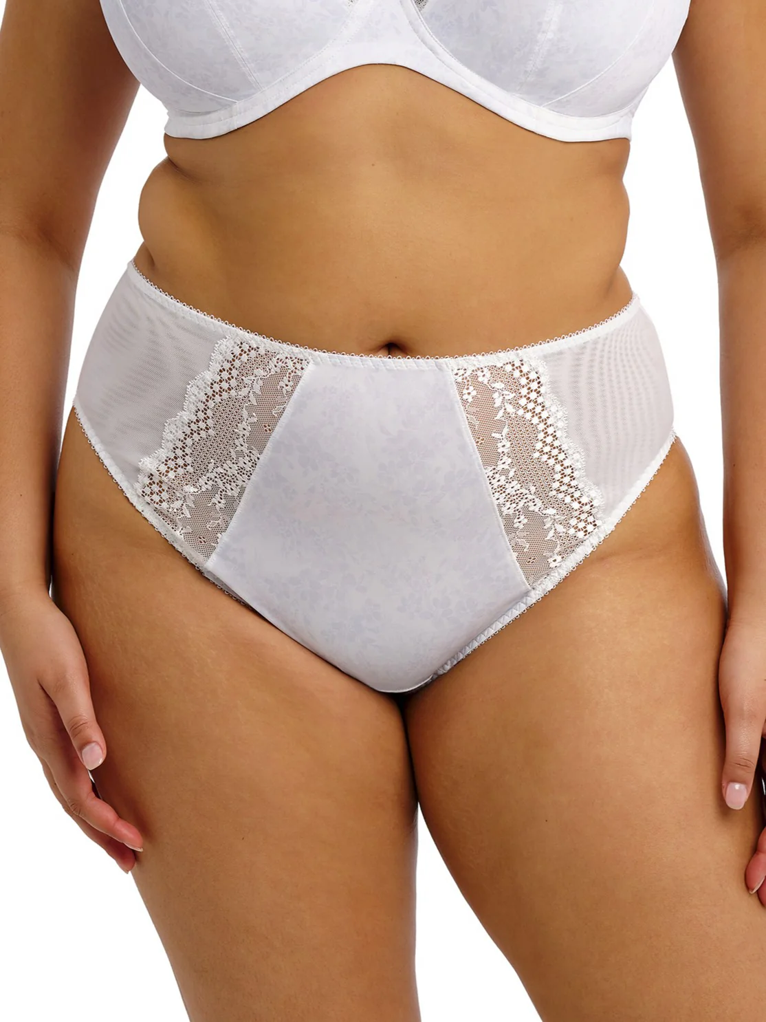 Lucie high leg brief White