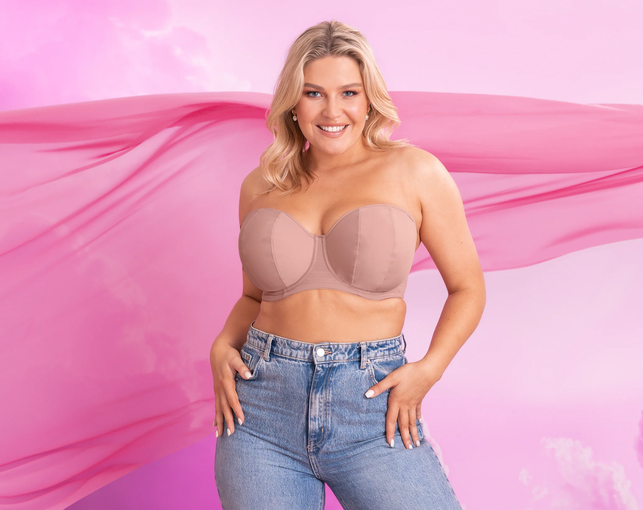 Luxe strapless Latte - Image 9