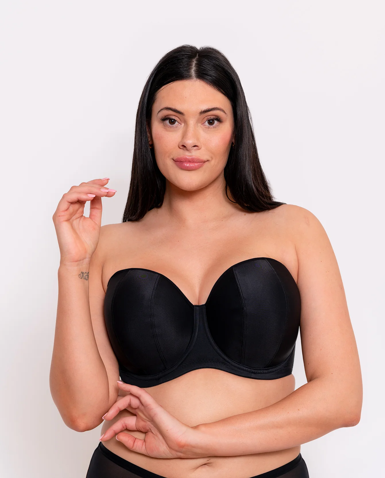 Luxe strapless Jet Black