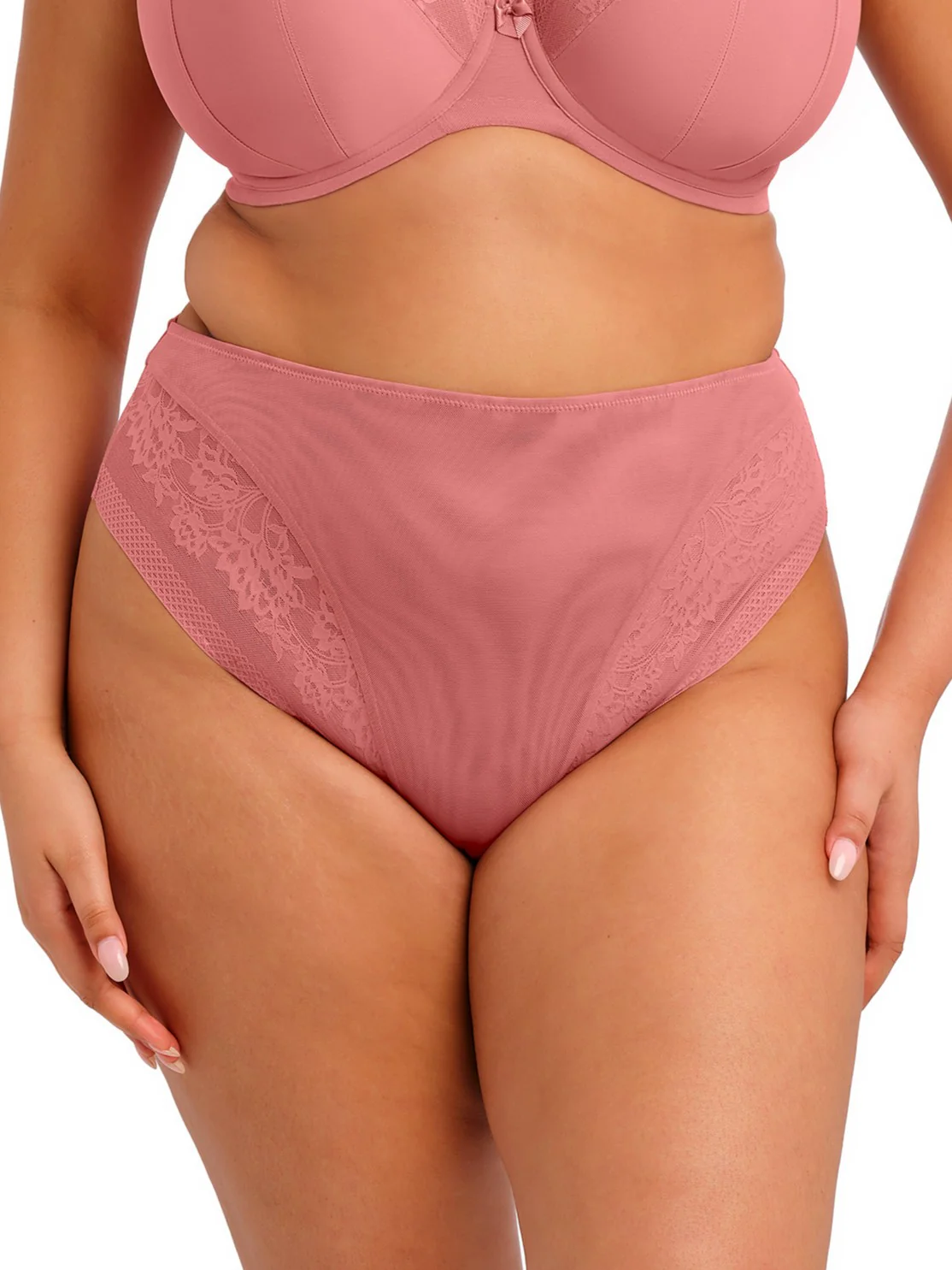 Nerina high leg brief Dusty rose