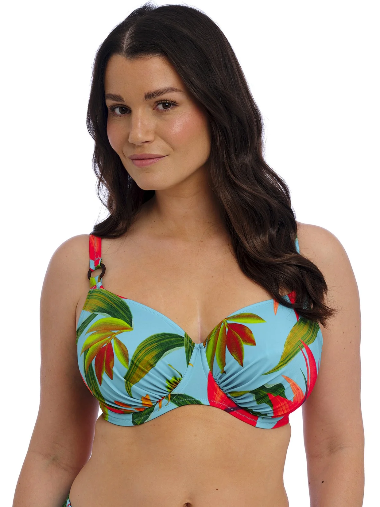 Pichola gathered bikini top