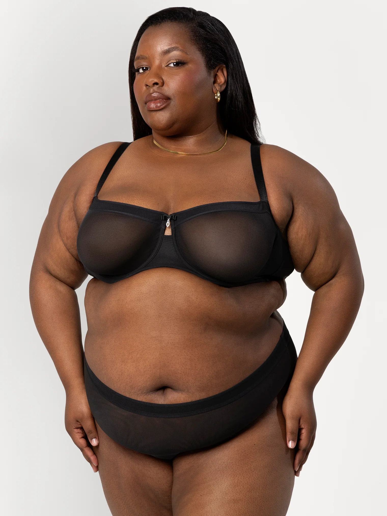 Sheer mesh balconette - Image 3
