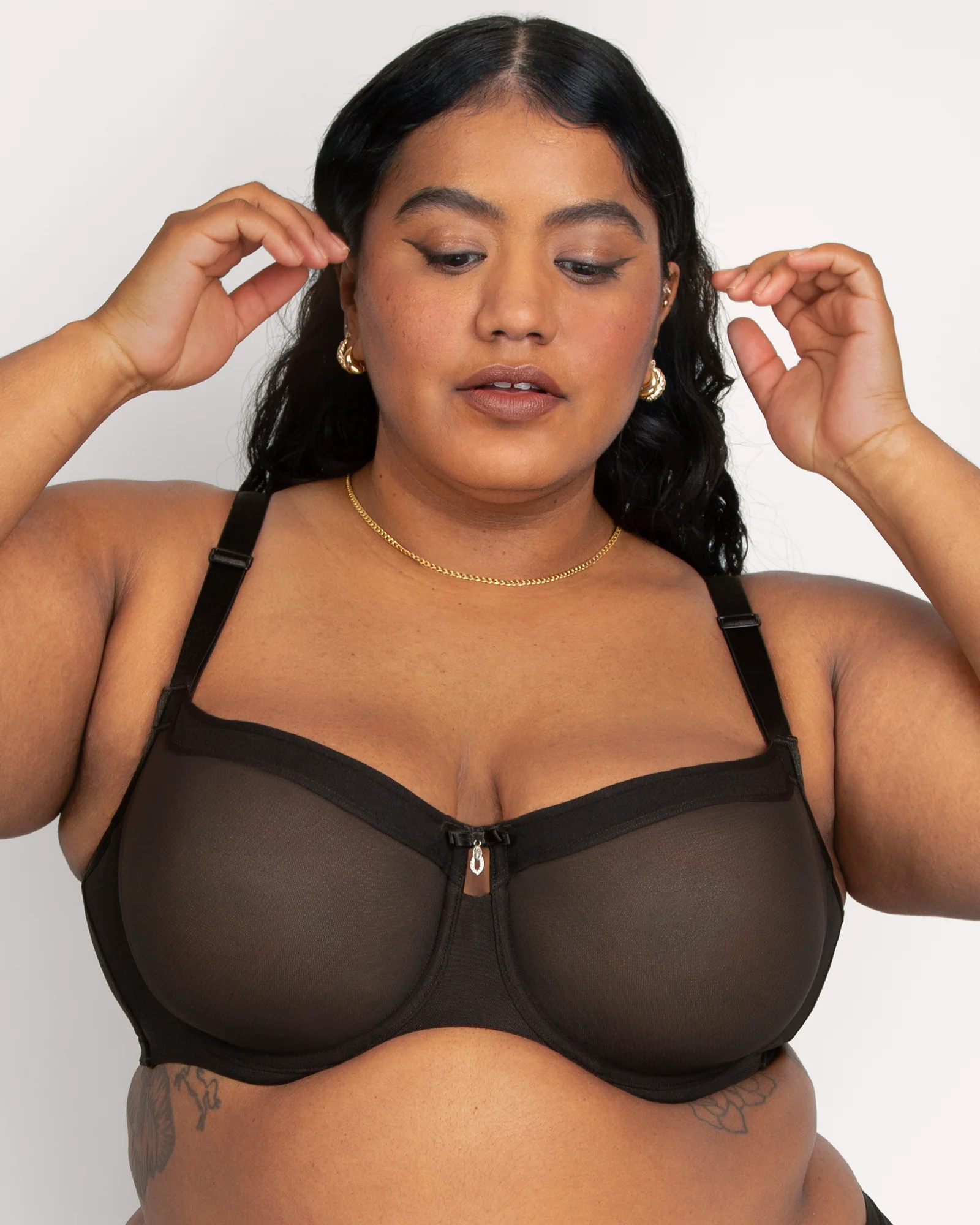 Sheer mesh balconette - Image 4