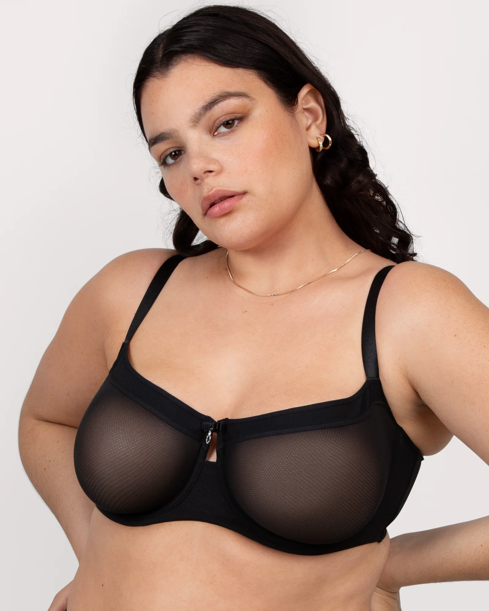Sheer mesh balconette - Image 6