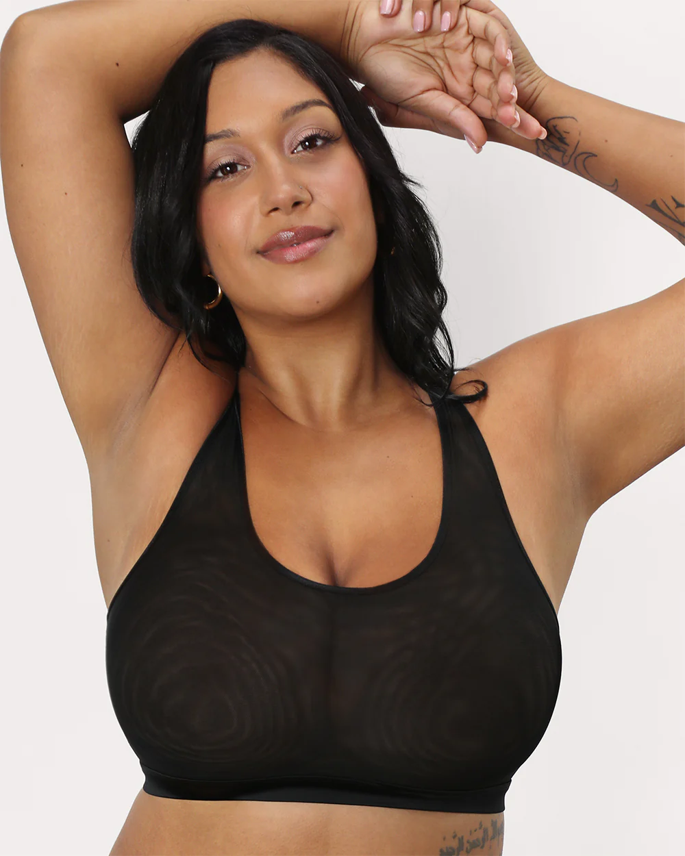 Sheer mesh bralette