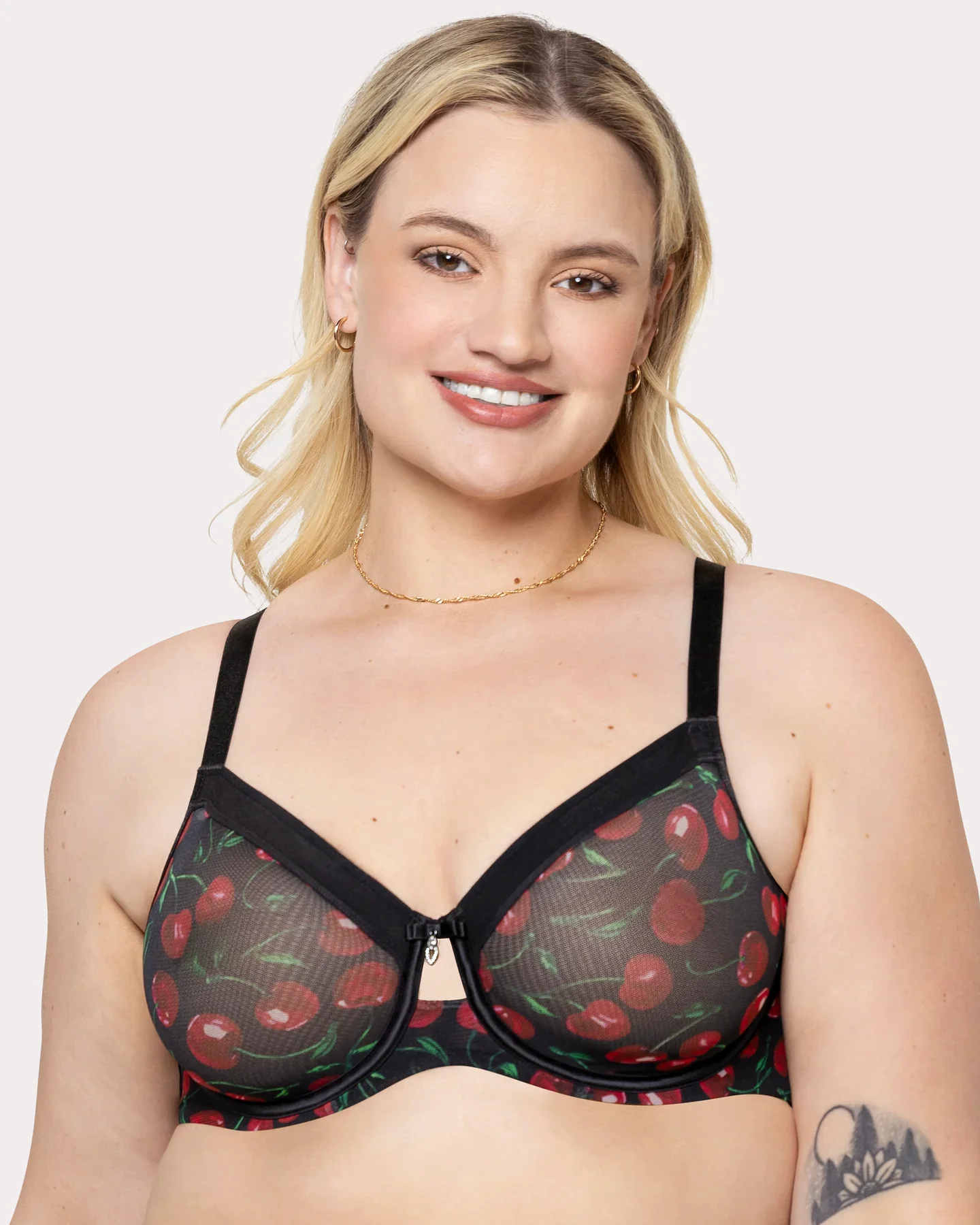 Sheer mesh Cherry pop
